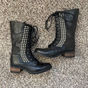 Studded Combat Boots